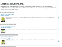 Tablet Screenshot of leapfrogit.blogspot.com