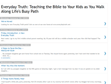 Tablet Screenshot of everydaytruth66.blogspot.com