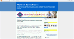 Desktop Screenshot of allentownrescuemission.blogspot.com