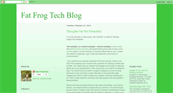 Desktop Screenshot of fatfrogtechblog.blogspot.com