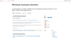 Desktop Screenshot of personalinsuranceanswers.blogspot.com