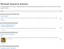 Tablet Screenshot of personalinsuranceanswers.blogspot.com