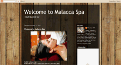 Desktop Screenshot of malaccaspa.blogspot.com