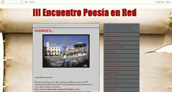 Desktop Screenshot of iiiencuentropoesiaenred.blogspot.com