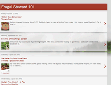 Tablet Screenshot of frugalsteward101.blogspot.com