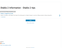 Tablet Screenshot of diablotwo2.blogspot.com