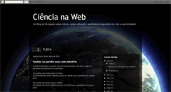 Desktop Screenshot of cienciaonweb.blogspot.com