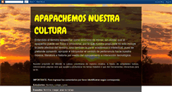 Desktop Screenshot of apapachemosnuestracultura.blogspot.com