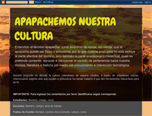 Tablet Screenshot of apapachemosnuestracultura.blogspot.com
