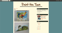 Desktop Screenshot of paintthetownart.blogspot.com