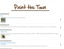 Tablet Screenshot of paintthetownart.blogspot.com