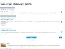 Tablet Screenshot of evangelicalchristianityisevil.blogspot.com