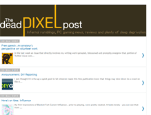 Tablet Screenshot of deadpixelpost.blogspot.com