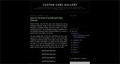 Desktop Screenshot of customcargallery.blogspot.com