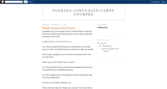 Desktop Screenshot of floridaconcealedcarrycourse.blogspot.com