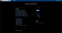 Desktop Screenshot of clintsreview.blogspot.com