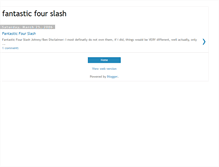 Tablet Screenshot of fantasticfourslash.blogspot.com