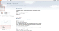 Desktop Screenshot of kendiyorumun.blogspot.com