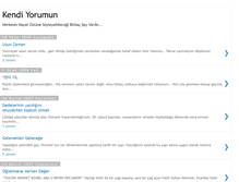 Tablet Screenshot of kendiyorumun.blogspot.com