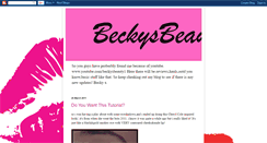 Desktop Screenshot of beckysbeauty1.blogspot.com