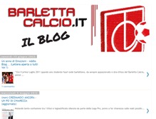 Tablet Screenshot of barlettacalcio.blogspot.com