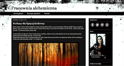 Desktop Screenshot of pracownia-alchemiczna.blogspot.com