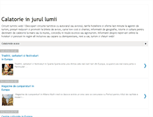 Tablet Screenshot of calatorie-in-jurul-lumii.blogspot.com