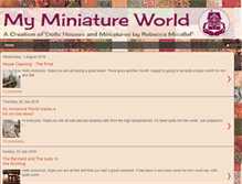 Tablet Screenshot of myminiatureworld.blogspot.com
