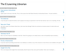 Tablet Screenshot of elearninglibrarian.blogspot.com