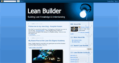 Desktop Screenshot of leanbuilder.blogspot.com