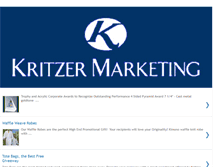 Tablet Screenshot of kritzermarketing.blogspot.com