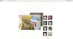 Desktop Screenshot of mamamadebaby.blogspot.com