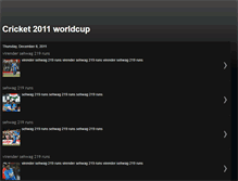Tablet Screenshot of crickteworldcup2011.blogspot.com