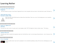 Tablet Screenshot of learningmother.blogspot.com