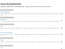 Tablet Screenshot of naturligbodybuilder.blogspot.com