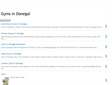 Tablet Screenshot of gyms-in-donegal.blogspot.com