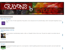 Tablet Screenshot of crayonsandcylons.blogspot.com