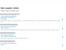 Tablet Screenshot of hotleaderceleb.blogspot.com