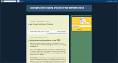 Desktop Screenshot of datingthailand.blogspot.com