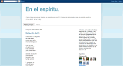 Desktop Screenshot of enelespiritu.blogspot.com