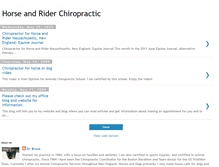 Tablet Screenshot of horseandriderchiropractic.blogspot.com