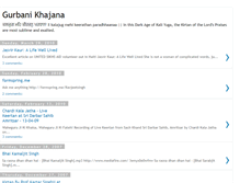 Tablet Screenshot of gurbanikhajana.blogspot.com