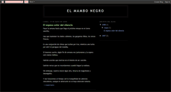 Desktop Screenshot of elmambonegro.blogspot.com