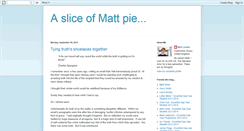 Desktop Screenshot of mattpie.blogspot.com