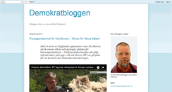 Desktop Screenshot of demokratbloggen.blogspot.com