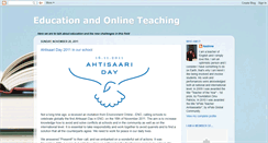 Desktop Screenshot of educationandonlineteaching.blogspot.com