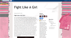 Desktop Screenshot of fightlikeagirl2011.blogspot.com