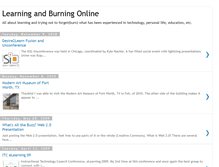 Tablet Screenshot of learningandburningonline.blogspot.com