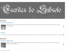 Tablet Screenshot of escritasdosubsolo.blogspot.com