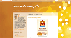 Desktop Screenshot of casandodonossojeito.blogspot.com